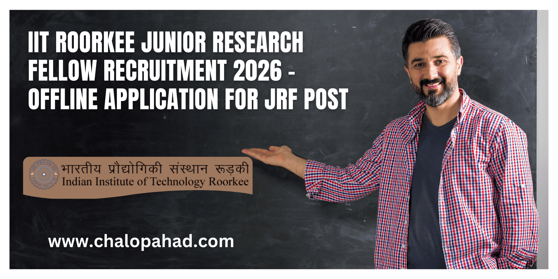 IIT Roorkee Junior Research Fellow Recruitment 2026 – Offline Application for JRF Post